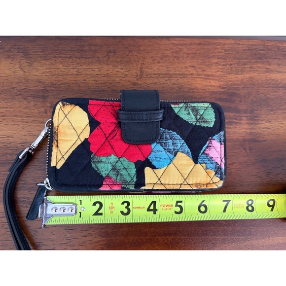 Vera Bradley Hibiscus Floral Wristlet Wallet ID Window - Picture 3 of 6